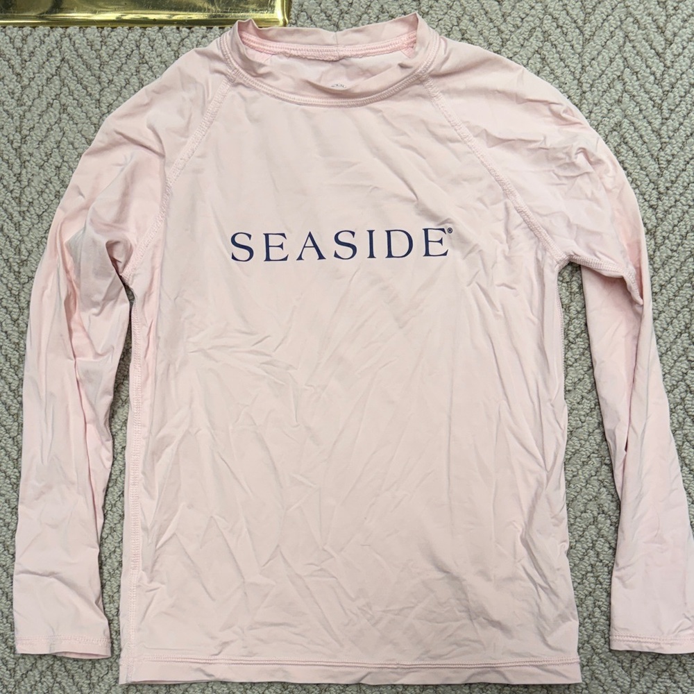 Seaside Pink Long Sleeve Swim Shirt